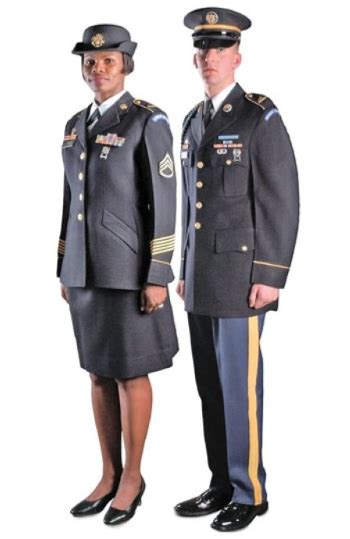 different colors of blue uniform.